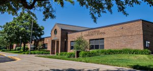 This is the picture of the main entrance to school